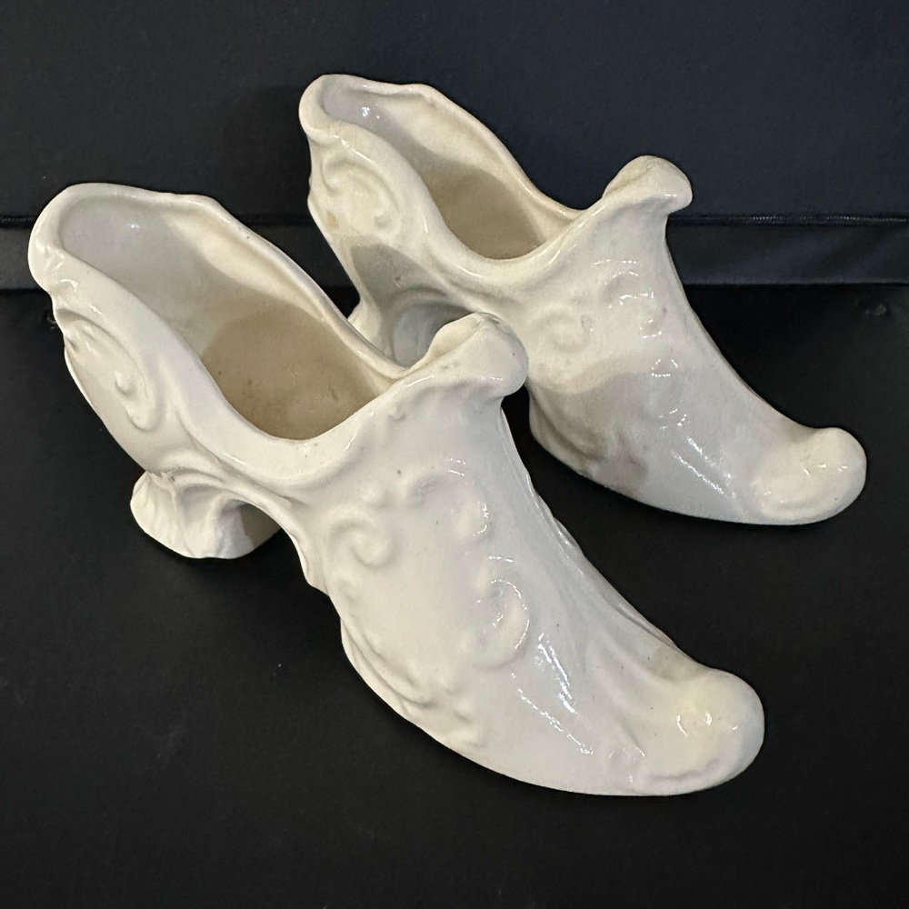 Pair of Vintage Ceramic Shoes